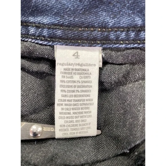 American Eagle Jeans Womens 4 Original Boot Cut Mid Rise Dark Wash Y2K Denim - Picture 4 of 14